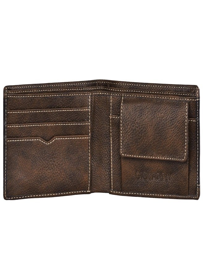 GIOVANNY BRWTTN01 Brown Leather Wallet for Men - Image 2